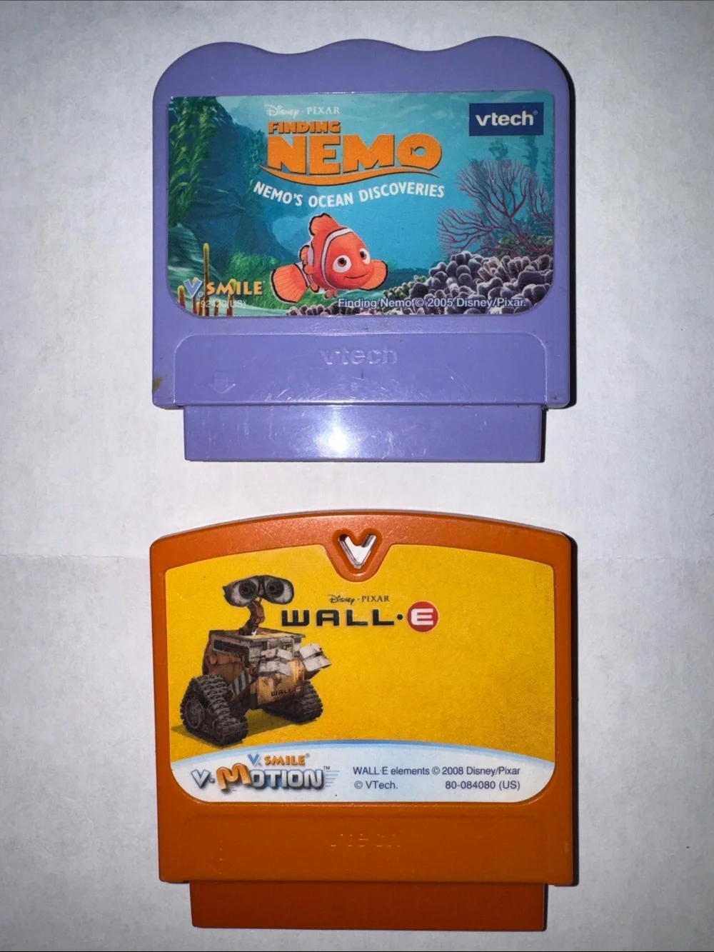 V. Tech V. Smile Finding Nemo & WALL·E Game Smart Cartridges NOT Tested